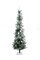 Perfect Holiday Snow Flocked Pencil Tree with Square Metal Base
